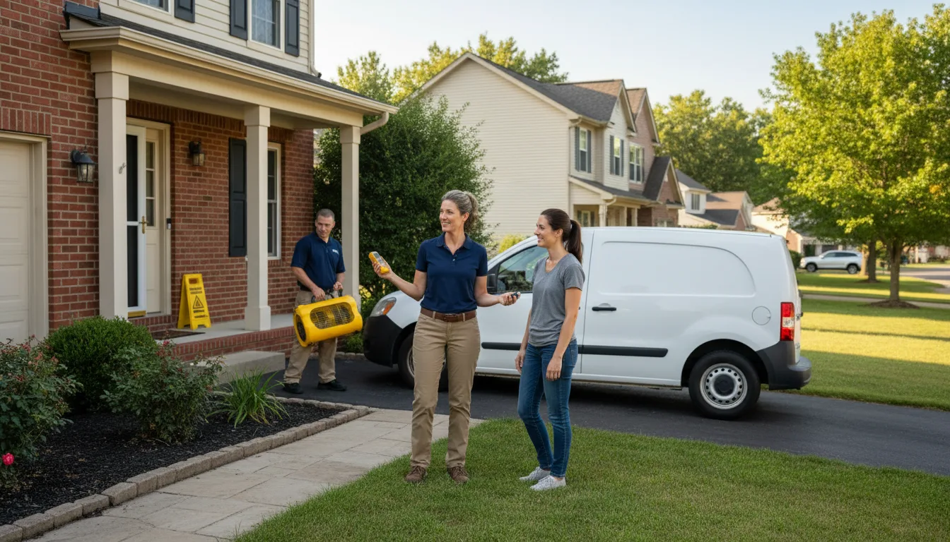 Residential water damage restoration in Stanwood, IA